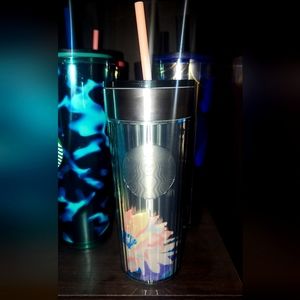 Starbucks Stainless Steel 16oz Cold Cup Layered Grandiose Garden Pastel